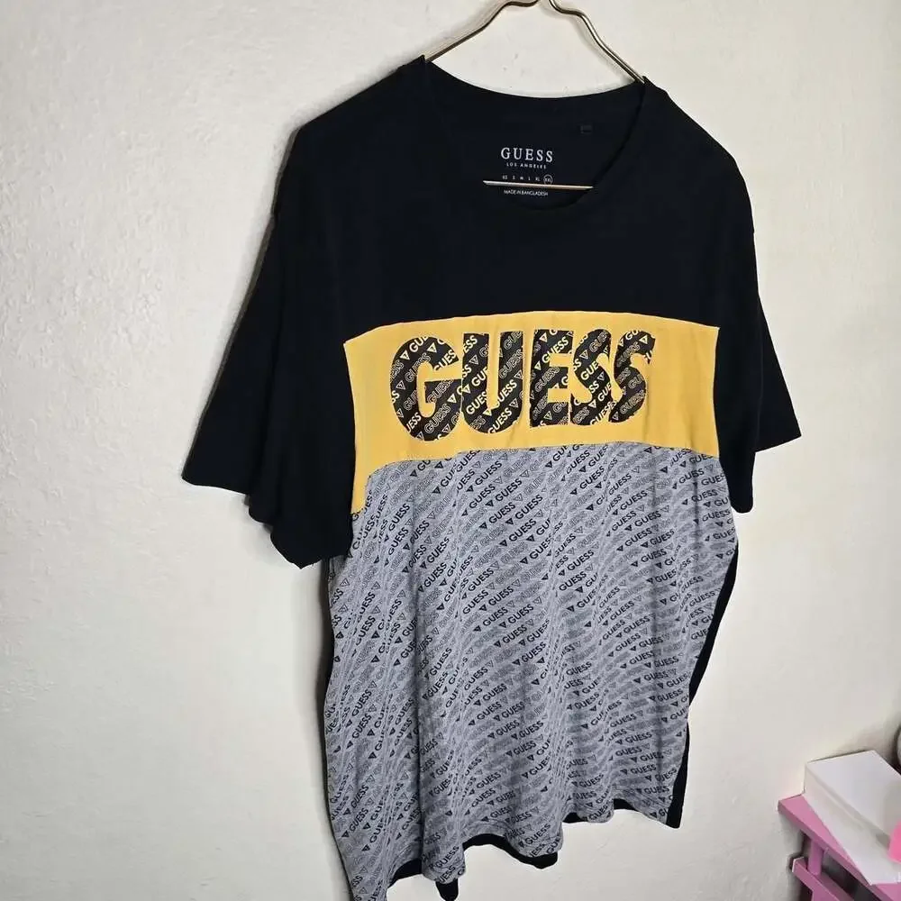 Guess Los Angeles Colorblock Logo T-Shirt - Picture 2 of 7
